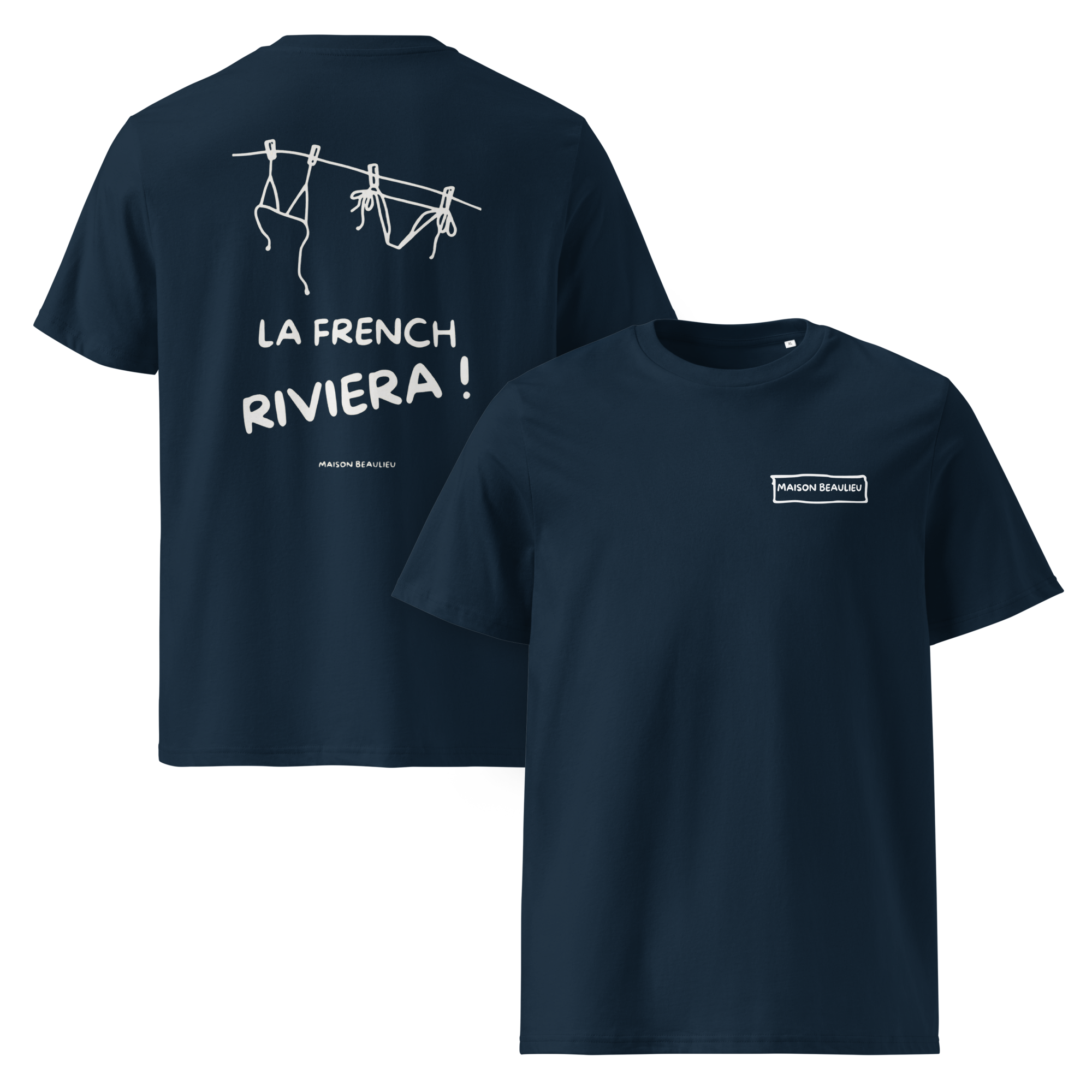 T-shirt La French Riviera ! Bleu
