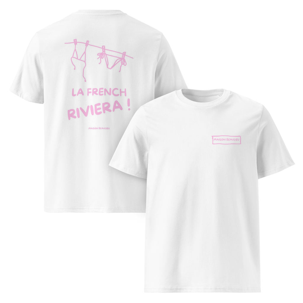 T-shirt La French Riviera ! Rose